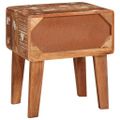 vidaXL Koncový stôl Hnedá 40 x 32 x 46 cm Masívne obnovené drevo