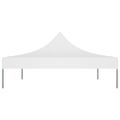 vidaXL Strecha na párty stan 4,5x3 m, biela 270 g/m²