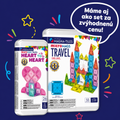 Magnetická stavebnica microMAGS Heart to Heart Travel Set 26 dielov