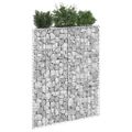 vidaXL Trapézový gabiónový vyvýšený kôš pozinkovaná oceľ 80x20x100 cm