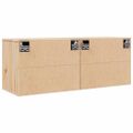 vidaXL Nástenné skrinky 2 ks 45x30x35 cm masívne borovicové drevo