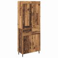 vidaXL Highboard 2 ks Staré drevo 69,5 x 34 x 180 cm Kompozitné drevo