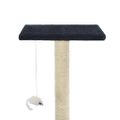 vidaXL Škrabadlo pre mačky so sisalovými stĺpikmi 95 cm, tmavomodré