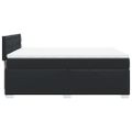 vidaXL Boxspring posteľ s matracom čierna 140x200 cm umelá koža