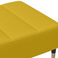 vidaXL Podnožka žltá 77x55x31 cm zamat