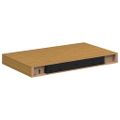 vidaXL Stenná polica Nástenná montáž 4 ks Béžová 40 x 23,5 x 3,8 cm