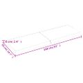 vidaXL Kúpeľňová doska bledohnedá 160x50x(2-6) cm ošetrený masív