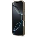 Guess Grained Big 4G Classic Logo puzdro pre iPhone 17 hnedá