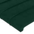 vidaXL Čelo postele so záhybmi tmavosivé 83x23x118/128 cm zamat