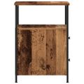 vidaXL Nočné stolíky 2 ks staré drevo 34x35,5x50 cm kompozitné drevo