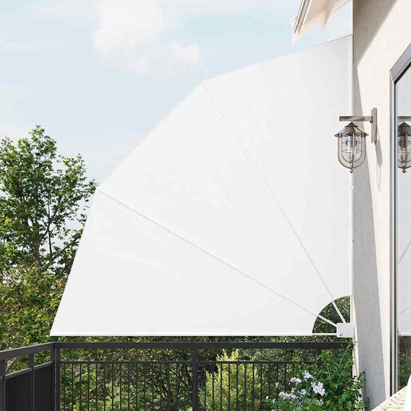 vidaXL Záclona na balkónové súkromie 210 x 210 cm Polyester Biela