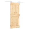 vidaXL Posuvné dvere Prírodná a biela 85 x 210 cm