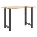 vidaXL Nohy barového stola antracitové 2 ks 60 x (90-91) cm oceľové