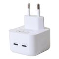 Sieťová nabíjačka MX THUNDER PD 35W, 2xUSB-C biela