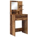 vidaXL Toaletné stolíky do spálne Staré drevo 80 x 39,6 x 135 cm