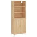 vidaXL Vysoká skrinka dub sonoma 69,5x34x180 cm spracované drevo