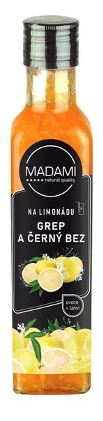 Grep & Čierna Baza 250 ml: ovocie na limonádu