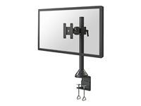 Montážna sada - plný pohyb - pre LCD displej - čierna - veľkosť obrazovky: 10"-30" - upevnenie svorkou, priechodka, upevniteľné na stôl