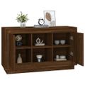 vidaXL Komoda hnedý dub 102x35x60 cm spracované drevo
