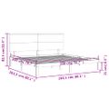 vidaXL Posteľný rám s čelom medovo-hnedý 200x200 cm masívne drevo