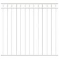 vidaXL Prvok plotu ASSEN 170 x 150 cm Oceľ Biela