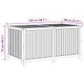 vidaXL Záhradný úložný box 150x80x75 cm akáciový masív