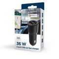 GEMBIRD Car Charger, Nabíjačka 2xUSB, 36W