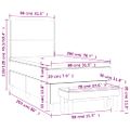 vidaXL Posteľný rám boxsping s matracom tmavozelený 80x200 cm zamat