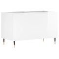 vidaXL Skrinka na platne lesklá biela 74,5x38x48 cm kompozitné drevo