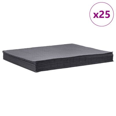 vidaXL podložky absorbujúce olej 25 ks Sivé 40x50 cm