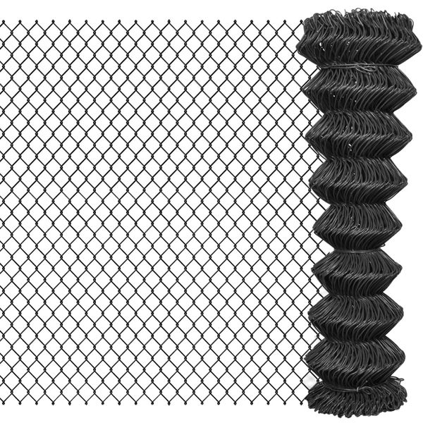 vidaXL Drôtené pletivo, oceľ 25x1,5 m, sivé