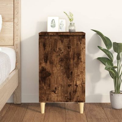 vidaXL Nočný stolík dymový dub 40x35x70 cm spracované drevo