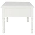 vidaXL Konferenčný stolík biely 100x55x45 cm drevený