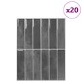 vidaXL Obdĺžniková dlažba 20 ks Sivá 29 x 23 x 0,08 cm
