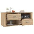 vidaXL TV skrinka dub sonoma 100x35x40 cm spracované drevo