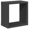 vidaXL Nástenné police 2 ks sivé 26x15x26 cm
