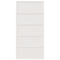vidaXL Dvere do stodoly biele 100x208 cm masívna borovica