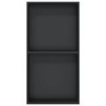 vidaXL Výklenok do sprchy matná čierna 32x62x9 cm nerezová oceľ