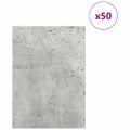 vidaXL Dekoračné panely 50 ks Betónovo sivá 15 x 21 x 0,27 cm