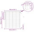 vidaXL Žalúzia Čierny 150 x 150 cm 25 mm PVC