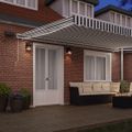 vidaXL Ručne zaťahovacia markíza s LED antracit a biela 500x300 cm