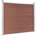 vidaXL Sada plotových panelov WPC 526x146 cm hnedá