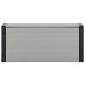vidaXL Záhradná skrinka na odpad sivá 85x34x40 cm