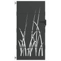 vidaXL Záhradná brána Čierna 85 x 175 cm Povrchovo upravená oceľ