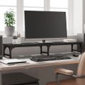 vidaXL Stojan na monitor čierny 105x23x15,5 cm kompozitné drevo