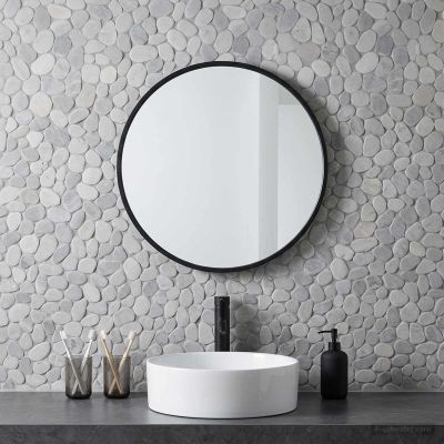 vidaXL Kamenné dlaždice Sivá 30 x 30 cm Riečny štrk