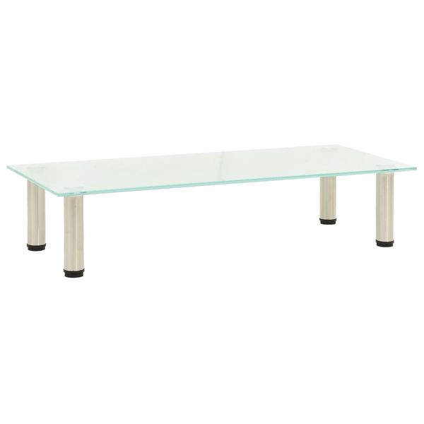 vidaXL TV stolík, matný 80x35x17 cm, tvrdené sklo