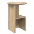 vidaXL Bočný stôl Dub sonoma Ø 39,5 x 55 cm Kompozitné drevo