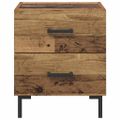vidaXL Nočný stolík Staré drevo 40 x 35 x 47,5 cm Kompozitné drevo