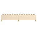 vidaXL Posteľný rám s boxspringom krémová 100x200 cm látka